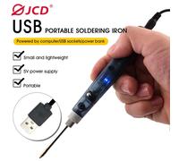 JCD Saldatore USB portatile 5V 8W Strumenti di riscaldamento elettrico Rilavorazione con indicatore luminoso Maniglia Pistola per saldatura Strumento di riparazione BGA