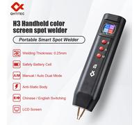 JCD Saldatrice a punti portatile Schermo a colori fai-da-te Saldatrice a punti manuale/automatica a doppia modalità per saldatura a strisce di nichel a batteria 18650