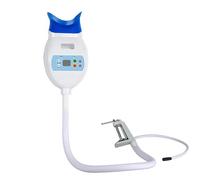 Jcgly Lampada Sbiancante per Denti, Dispositivo Professionale per Lo Sbiancamento dei Denti, Supporto a Collo di Cigno per Scrivania(Blue)