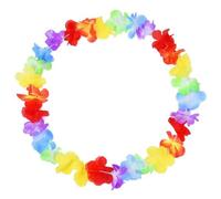 JchEnye 2 pezzi di collane di fiori hawaiani, collane hawaiane, leis hawaiani, articoli estivi, articoli per la festa di compleanno tropicale in spiaggia, regali.