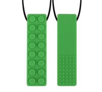 JchEnye Collana sensoriale in Silicone Robusto e Non tossico - Verde - Ideale per Bambini e Adolescenti con autismo - per Ragazzi e Ragazze