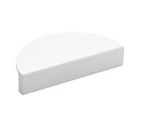 JchEnye Maniglia Bianca in plastica per Porte finestre, portefinestre, Porte scorrevoli, interasse Fori Fino a 64 mm, Altezza 20 mm, Maniglia per infissi in plastica