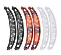 JchEnye Sei mollette kitsch a banana per donne, grandi e adatte per capelli spessi, carine e adatte per le ragazze, e anche adatte per i capelli sottili.