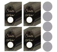 JchEnye Set di 24 gratta e vinci autoadesivi, gratta e vinci fai da te, adesivi gratta e vinci, gratta e vinci natalizi, adatti per compleanni, feste, matrimoni e altro ancora.