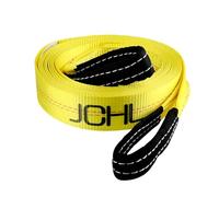 JCHL Cinghia di traino di recupero con passanti rinforzati, 5,1 x 6,1 m, resistente, 10,9 kg, corda di recupero per veicoli da utilizzare per fune di traino di emergenza, risparmiatore di alberi,