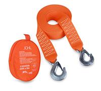 JCHL Cinghia di traino resistente con ganci 5,8 x 5,8 m, cinghia di recupero da 6,8 tonnellate con ganci di sicurezza in poliestere