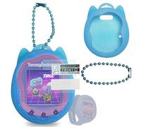JCHPINE Custodia in silicone e pellicola protettiva per Tamagotchi Uni, accessorio portatile (custodia blu)