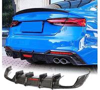 JCING Diffusore paraurti posteriore in fibra di carbonio adatto per Audi S5 A5 B9 Sline Coupe convertibile Sportback a 2 porte 4 porte 2017-2019 Kit corpo spoiler paraurti inferiore (tipo B)