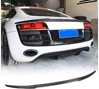 JCING Spoiler posteriore in fibra di carbonio adatto per Audi R8 V8 V10 Hard-top Coupé 2008-2015 Spoiler bagagliaio posteriore Boot Wing Lip