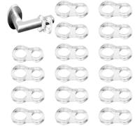 JCKD 16 Pezzi Fermaporte Trasparente Maniglia Paraurti Anti Protettori Tipo 8 per Proteggere Pareti Porte Mobili