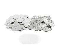 JCKJWL 25 mm/32 mm/37 mm/44 mm/50 mm/56 mm/58 mm/75 mm Rotondi for la creazione di Bottoni, 100 Pezzi di Spille in Metallo for la creazione di Badge. Compatibile e Multiuso(100pcs-56mm)