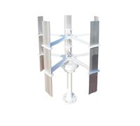 JCKJWL Mini generatore Eolico ad ASSE Verticale 30W 12V 5 Pale Mini generatore Eolico a turbina eolica 500r/m Generazione di energia a Basso Rumore e ad Alta EF(12V_20W)