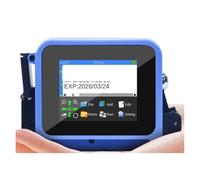 JCKJWL Mini stampante portatile a getto d'inchiostro portatile da 12,7 mm for codice a barre QR Data Numero logo Data di scadenza Codifica macchina 28 lingue Stampa multiformato(Include 2 Cartridges)
