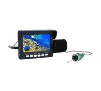 JCKJWL Monitor da 4,3" 1000TVL Fish Finder Telecamera Subacquea 6 Pezzi IP68 LED Impermeabile con Batteria da 5000 mAh 30 M 15 M per Lago, Barca(White LED 30M DVR)