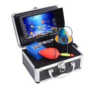 JCKJWL Sistema di telecamere subacquee LCD da 15 m e 7 Pollici con fishfinder a LED da 12 Pezzi for Il monitoraggio della Pesca e dell'allevamento, risoluzione 1000 TVL per Lago, Barca