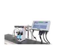 JCKJWL Stampante a getto d'inchiostro industriale ad alta risoluzione da 25,4/50,8 mm con display a colori da 7 pollici for stampante con logo Codifica multifunzionale (Two 25.4 head 2 ink)