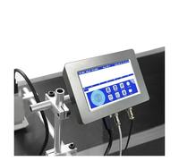 JCKJWL Stampante a getto d'inchiostro online for etichette da 12,7/25,4/50,8 mm con touch screen a colori da 7 pollici for codice batch barra QR Codifica multifunzionale (2x25.4mm nozzles)