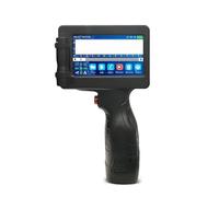 JCKJWL Stampante a getto d'inchiostro portatile Numero data Data di scadenza Logo Barra QR Codice Data di scadenza Stampante for etichette da 12,7 mm 28 lingue Stampa multiformato(With 2 HD ink)