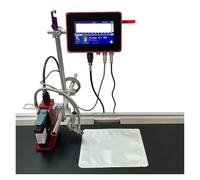 JCKJWL Stampante a getto d'inchiostro termico online for la codifica automatica della data di scadenza, 28 lingue, da 12,7 mm/25,4 mm Stampa multiformato(4.3 inch 25.4MM)