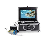JCKJWL Videocamera Subacquea da Pesca con Monitor da 7 Pollici, 30 m, 1080P, fishfinder con Scheda TF da 8 GB per Lago, Barca(30M-Black Box)