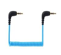 JCMOYUTY Per Comica BoomX-D2 Vimo C3 / Neewer CM28 / GODOX MoveLink M2 II/FULAIM X5 Microfono Wireless a CANON SONY NIKON Cam Adattatore Mic Camera Cavo Audio 3,5 mm TRS Cavo AUX a spirale