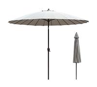 JCNAGXY 2.7m Patio Parasol Outdoor Sun Umbrella Market Table Umbrellas with Push Button Tilt And Crank for Garden, Lawn, Deck, Backy