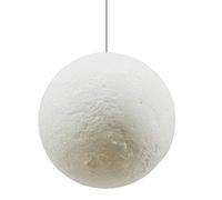 JCNAGXY 3D Printing Globe Pendant Light Hanging Ceiling Light Fixture for Kitchen Island Bedroom Hallway Bar Living Room,Pendant Lighting Style Chandelier-Moon 20cm(8inch)