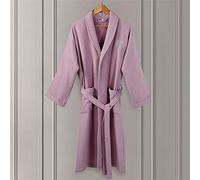 JCNAGXY Accappatoio da Uomo in Cotone Puro Waffle a Colori Solidi addensanti Accappatoi per la casa assorbenti