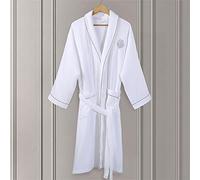 JCNAGXY Accappatoio da Uomo in Cotone Puro Waffle a Colori Solidi addensanti Accappatoi per la casa assorbenti