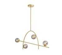 JCNAGXY Chandelier Lighting Bedroom Dining Living Room Kitchen Island Hanging Ceiling Pendant Light Nordic Sputnik g9 Minimalist Industrial Suspension Lamp-Smoke Gray 4-Lights