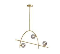 JCNAGXY Chandelier Lighting Bedroom Dining Living Room Kitchen Island Hanging Ceiling Pendant Light Nordic Sputnik g9 Minimalist Industrial Suspension Lamp-Smoke Gray 3-Lights