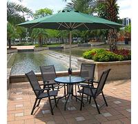 JCNAGXY Garden Parasol Sun Umbrella Patio Dock Pool Patio Umbrella with Quite Sturdy Cement Base, Thick Polyester Fabric And Crank Lift Handle for Garden Deck