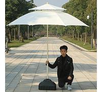 JCNAGXY Garden Parasol Sun Umbrella Patio Rotatable Patio Umbrella Outdoor Round Umbrella 7.4 Feet Perfect Patio Upgrade for Garden Lawn, Easy to Assemble