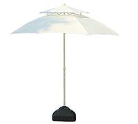 JCNAGXY Garden Parasol Sun Umbrella Patio Windproof Patio Umbrella Outdoor Table Umbrella with 8 Sturdy Ribs, 3 Height Adjustments, Easy to Put Together