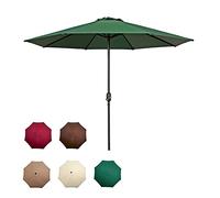 JCNAGXY Garden Parasol Umbrella 2.7 M, Sun Shade for Outdoor, Wine Red, Dark Green, Beige, Khaki, Brown, Metal Pole And Ribs, Base Not Included, for Terrace Balcony, Outdoor Table Umbrella