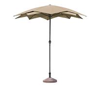 JCNAGXY Garden Parasol Umbrella Heavy Duty Sun Umbrella Patio Parasol, Khaki Windproof Offset Umbrella for Back Room, Include Water Filled Umbrella Base