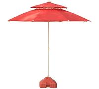 JCNAGXY Garden Parasols Sun Parasol Umbrella, 7.5ft Double Top Outdoor Patio Sun Umbrella, Outdoor Yard, Beach Commercial Event Market, Camping, Pool Side