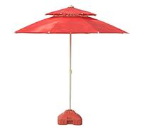 JCNAGXY Garden Umbrella Parasol 7.5' Double Top Outdoor Patio Sun Umbrella Outdoor Yard, Beach Commercial Event Market Camping Pool Side