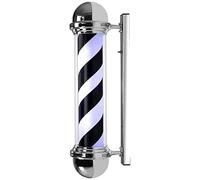 JCNAGXY Luci da Esterno a Lanterna Solare, Barbiere a LED Leggera Pole illuminante Segna di Salone Rotante Strisce Bianche Bianche Rosso Impermeabile Wal