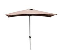 JCNAGXY Outdoor Aluminium Parasol Outdoor Patio Umbrellas Half Rectangular Umbrellas - Sun Shade And Rainproof - Multi-Purpose Sun Umbrella for Garden, Cafe/Wall/Balcony/Door, with Crank Handle,