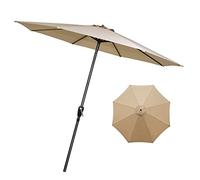 JCNAGXY Outdoor Table 9ft/10ft Outdoor Parasol Umbrella with Crank, Sun Protection Ventilation, Patio Umbrella Market for Balcony, Dining Tables, Gardens, Pool