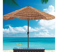 JCNAGXY Patio Garden Beach Sun Umbrella Sunshade Parasol Thatch Parasol Garden Umbrella with Carry Bag for Beach Patio Garden Outdoor