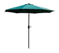 JCNAGXY Portable parasols 2.7m UV70 Leaning Sun Umbrella with Winding Crank & Tilt Function, Sun Shade for Outdoor, Garden, Patio, Deck, Yard Or Pool Side, Dark Green Outdoor Parasols