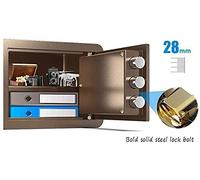 JCNAGXY Safe Cabinet Home Office Safe 2-Layer Solid Steel Double-Layer Protection Safe for Storing Jewelry Files Smart Home Safe
