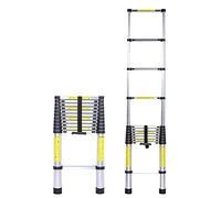 JCNAGXY Scala telescopica per carichi Pesanti, Alta 8 m/ 7 m/ 6,2 m/ 5 m/ 4 m/ 3,8 m/ 2,6 m, Scala telescopica Pieghevole Professionale in Alluminio per Tenda da Tetto Camper mansarda