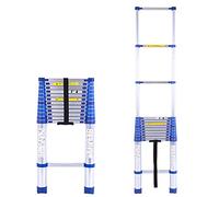 JCNAGXY Scala Telescopica per Tenda da Tetto da 8 m/ 7 m/ 6,2 m/ 5 m/ 4,2 m/ 3,8 m/ 2,6 m, Scale Telescopiche Estensibili in Alluminio per Tetto Mansarda per Camper Loft, Portata 150 kg