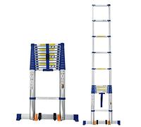 JCNAGXY Scala Telescopica per Tenda da Tetto da 8 m/ 7 m/ 6,2 m/ 5 m/ 4,2 m/ 3,8 m/ 2,6 m, Scale Telescopiche Estensibili in Alluminio per Tetto Mansarda per Camper Loft, Portata 150 kg