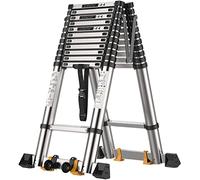 JCNAGXY Scala telescopica Scala Multifunzionale a Spina di Pesce Lega di Alluminio Pieghevole e ispessente allungabile Portatile per lavori sul Tetto all'aperto e al Coperto
