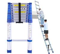 JCNAGXY Scala telescopica telescopica da 8 m/ 7 m/ 6,2 m/ 5 m/ 4 m/ 3,8 m/ 2,6 m, Scala telescopica in Alluminio per Uso Esterno sul Tetto di casa Loft Camper mansarda, carico 150 kg