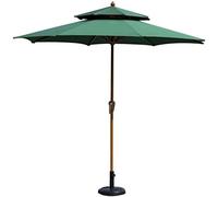 JCNAGXY Sun Parasol Umbrella Garden 9' Round Parasols Double Top Outdoor Patio Sun Umbrella, Outdoor Yard, Beach Commercial Event Market, Camping, Pool Side
